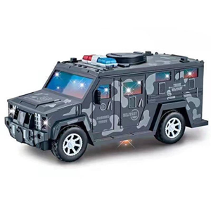 گاوصندوق طرح ماشین ارتشی خاکستری Military Car Safe Box_اسباب بازی